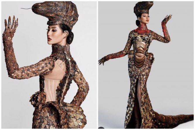  Melaju ke Kontes Kecantikan Miss Universe, Ayu Maulida Mengenakan Kostum Komodo 