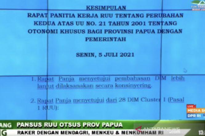  DPR dan Pemerintah Sepakat Bahas Usulan Perluasan Otsus Papua