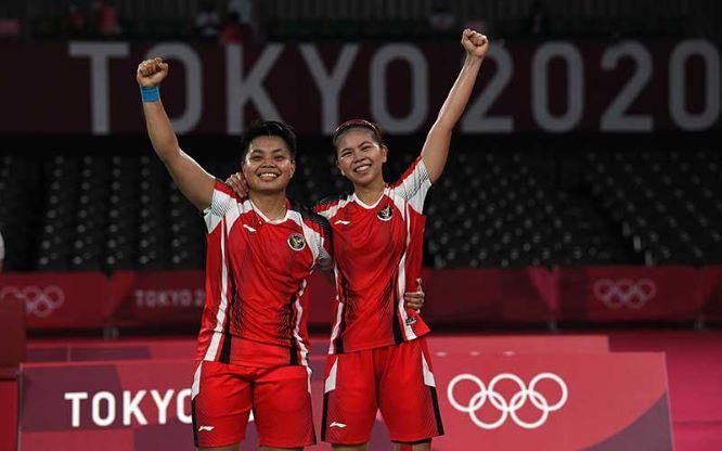  Begini Reaksi Warganet Rayakan Emas Ganda Putri Greysia/Apriyani