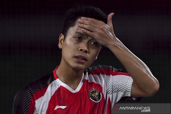  Ginting Gagal Sumbang Poin, Indonesia Tertinggal Sementara 1-2 dari Denmark