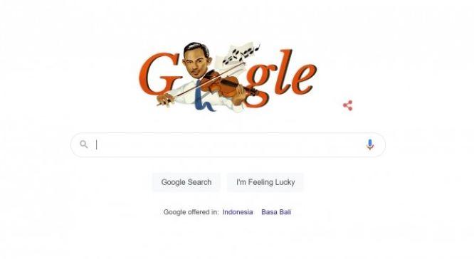  Google Doodle Tampilkan Ismail Marzuki di Hari Pahlawan