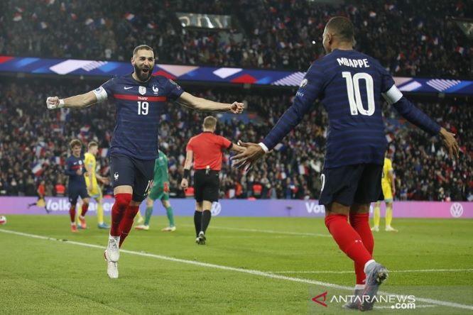  Prancis Lolos ke Putaran Final Piala Dunia 2022 Usai Gulung Kazakhstan 8-0