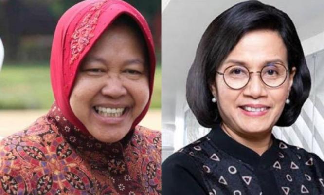  Survei Ungkap Risma dan Sri Mulyani, Menteri Terbaik di Mata Publik