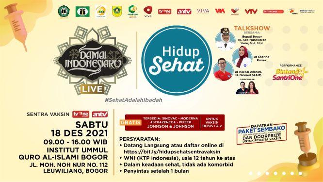   Dukung Pemerintah Capai ‘Herd Immunity’, tvOne & ANTV Kembali Gelar Sentra Vaksin di Kabupaten Bogor