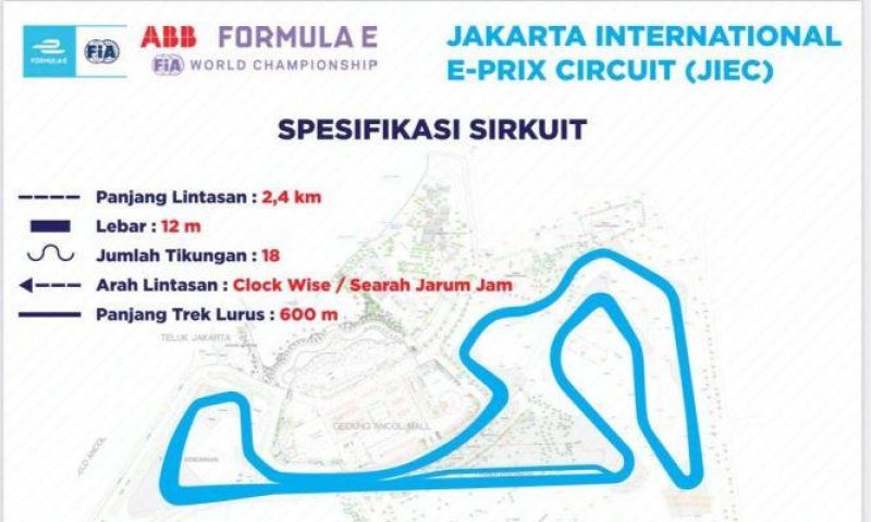 Jakarta International E-Prix Nama Baru Sirkuit Formula E di Ancol