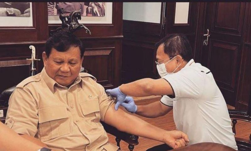 Disuntik Booster Vaksin Nusantara, Menhan Prabowo: Meningkatkan Imun dan Kekebalan Tubuh