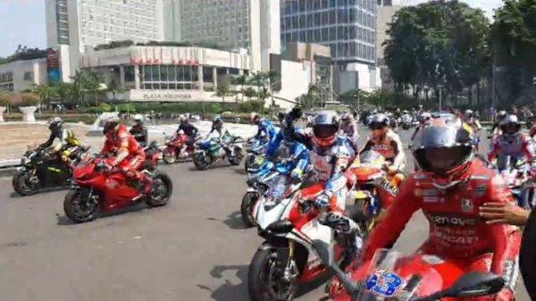  Usai Audiensi, Para Pembalap MotoGP Menuju Hotel Indonesia