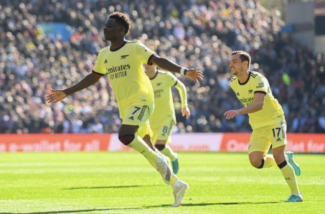  Gol Semata Wayang Bukayo Saka, Bawa Arsenal Tundukkan Aston Villa