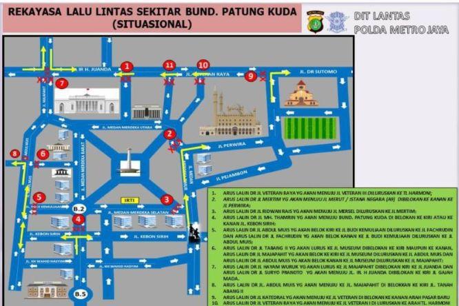  Aksi Mahasiswa pada Senin (11/4), Polda Metro Alihkan Lalu Lintas di Istana Negara 