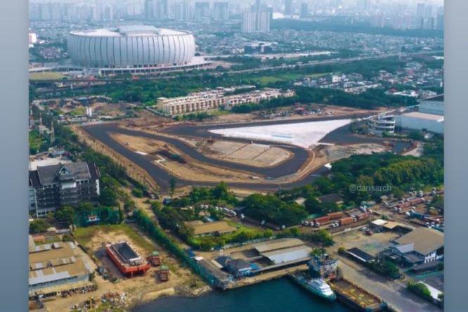  Panitia Penyelenggara Sebut Sirkuit Formula E Jakarta Sudah Rampung