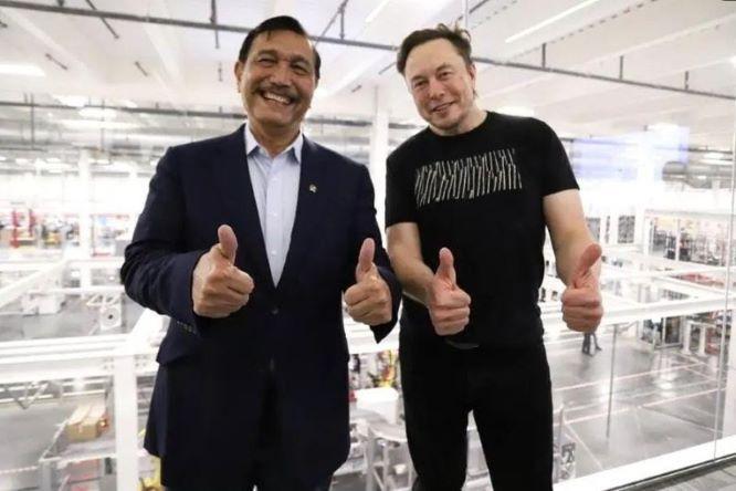  Kunjungi Pabrik Tesla di AS, Luhut Undang Elon Musk Hadiri G20