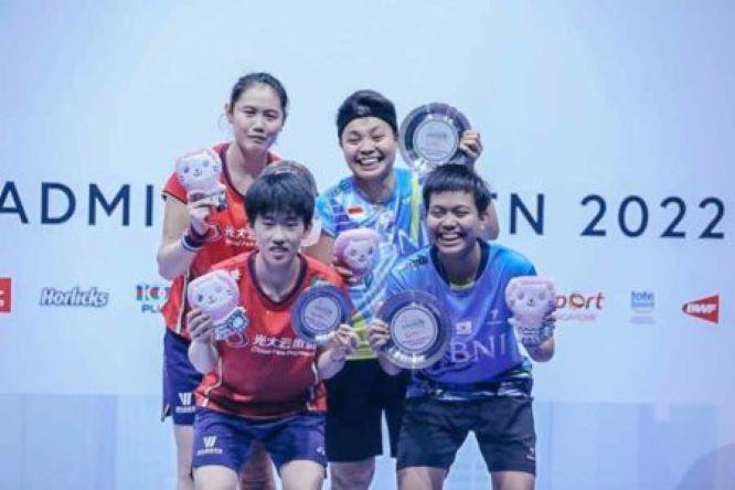  Sabet Tiga Gelar Juara, Timnas Indonesia Juara Umum Singapore Open 2022