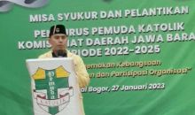  Resmi Jabat Ketua Pemuda Katolik Komda Jabar, Edi Silaban Dorong Kader Sukseskan Pemilu 2024