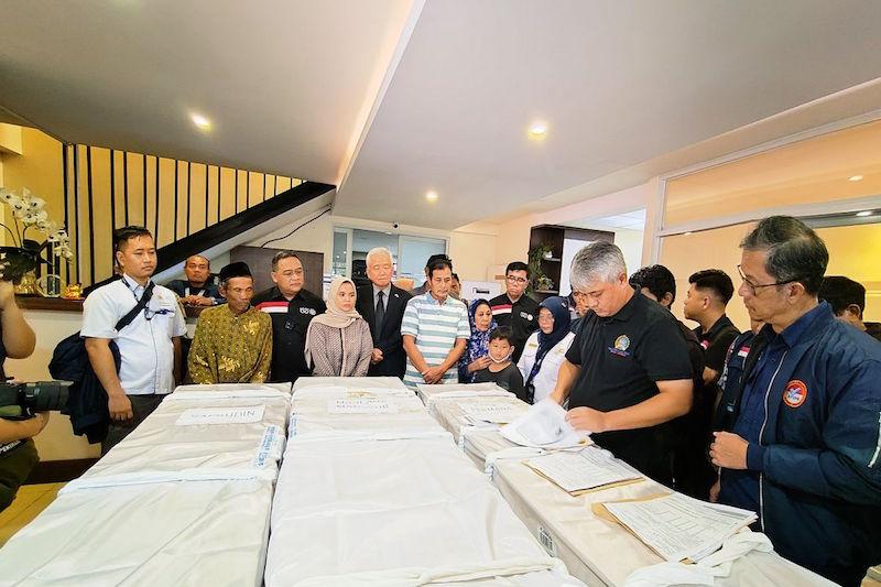  Tiga Jenazah Pekerja Migran Korban Kapal Terbalik di Korsel Tiba di Tanah Air