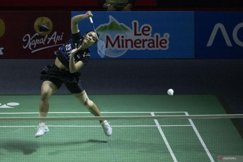  Gregoria Melangkah Mulus ke Perempat Final Indonesia Open 2024