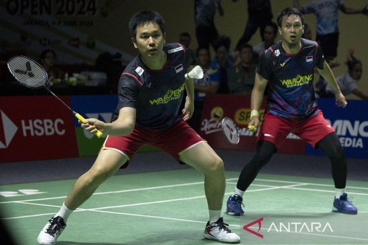  Hendra/Ahsan Keluar sebagai Runner Up BWF Super 500 Australian Open 2024