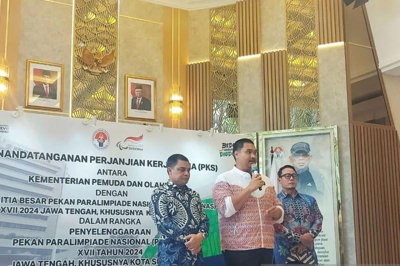  Menpora Pastikan Konsumsi Atlet Peparnas 2024 Terjamin Kualitasnya