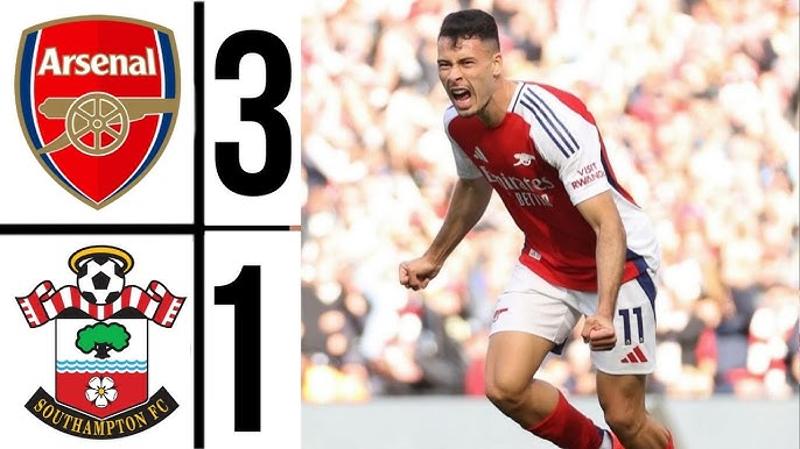  Arsenal Lanjutkan Tren Kemenangan, Hajar Southampton 3-1