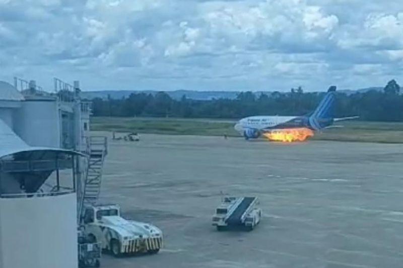  Mesin Pesawat Trigana Air Keluarkan Api, Empat Penumpang Terluka