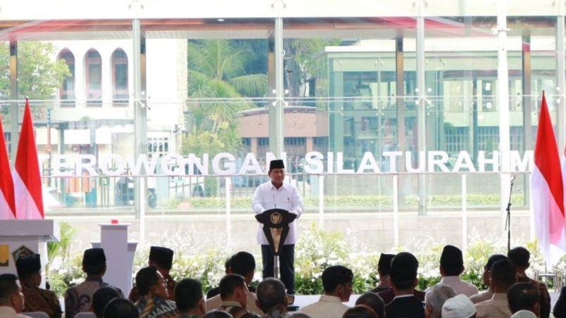  Presiden Prabowo Cerita Bangun Masjid di Hambalang dengan Arsitek Nasrani