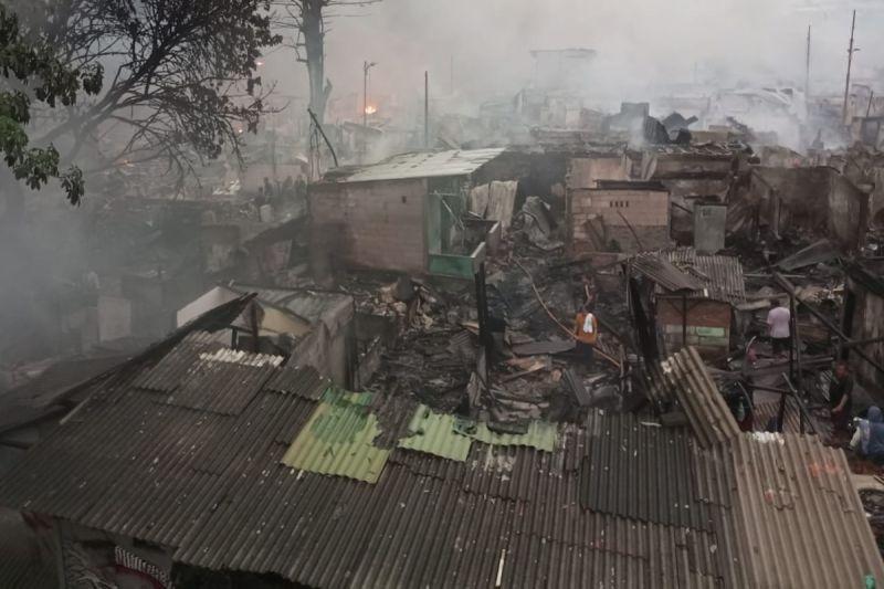  Lebih dari 500 Rumah Terdampak Kebakaran di Kemayoran Gempol Jakarta