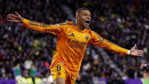  Hattrick Kylian Mbappe Bawa Real Madrid Menang Meyakinkan Atas Real Valladolid 3-0