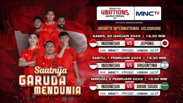  Jadwal Timnas Indonesia dalam Seri Dunia Futsal