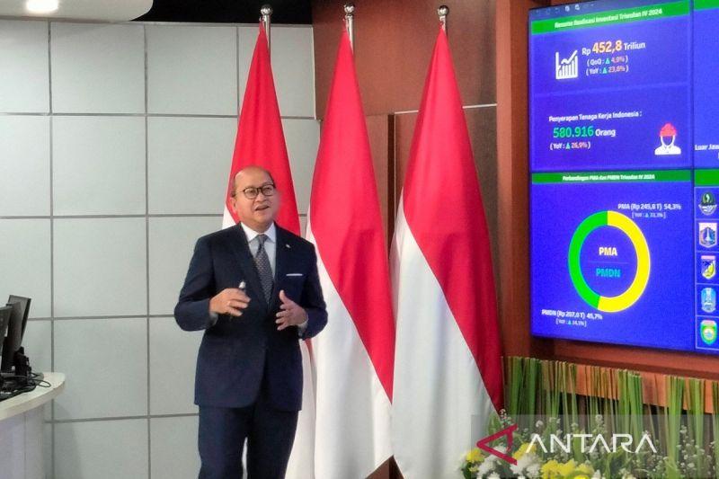  Realisasi Investasi Kuartal IV 2024 Capai Rp452,8 Triliun