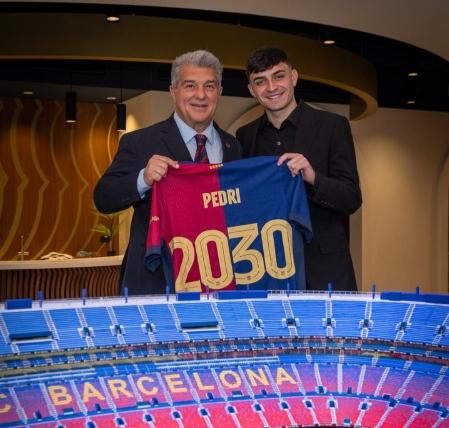  Barcelona Resmi Perpanjangan Kontrak Pedri dan Gavi hingga 2030