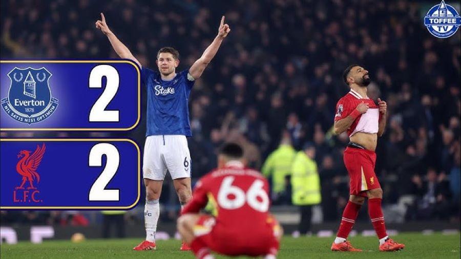  Everton Tahan Imbang Liverpool Lewat Gol James Tarkowski di Menit Tambahan 