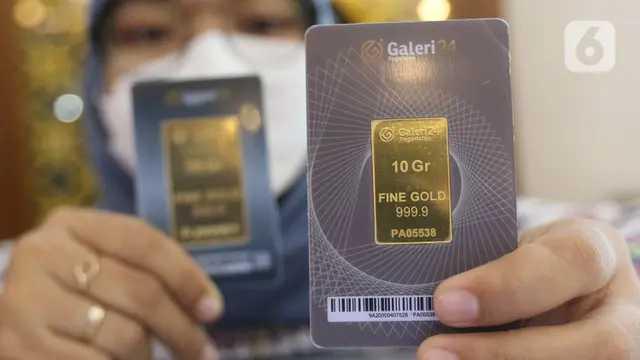  Harga Emas di Pegadaian Melonjak hingga Rp24.000 Per Gram pada Kamis (13/3)