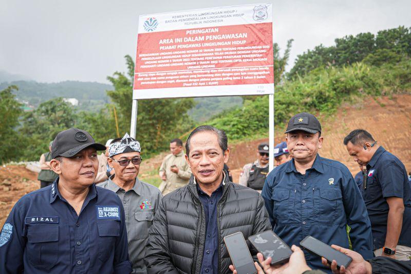  Menteri LH Minta Penghentian Kegiatan Usaha di Cijeruk dan Sukabumi yang Memicu Bencana