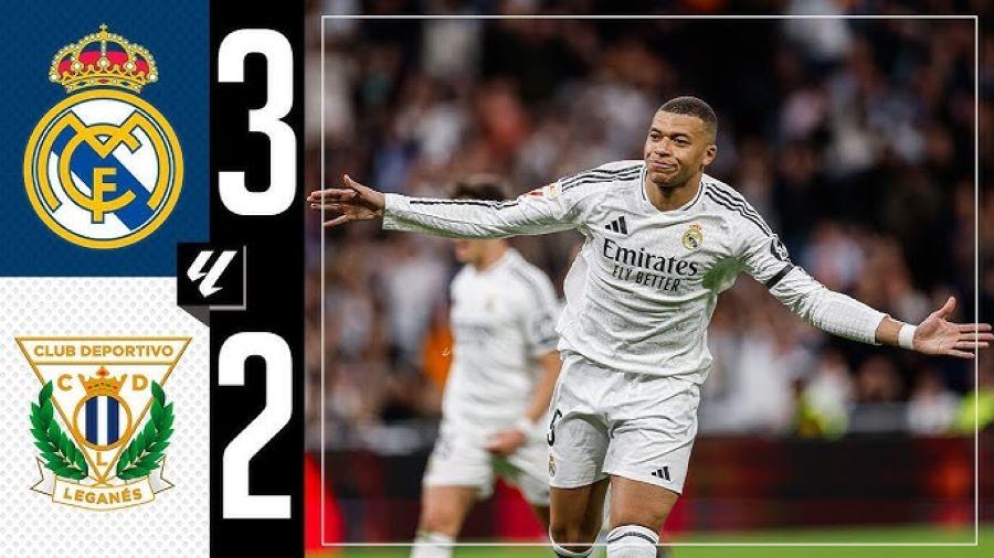  Gol Kedua Mbappe Bawa Kemenangan Real Madrid Atas Leganes dengan Skor 3-2