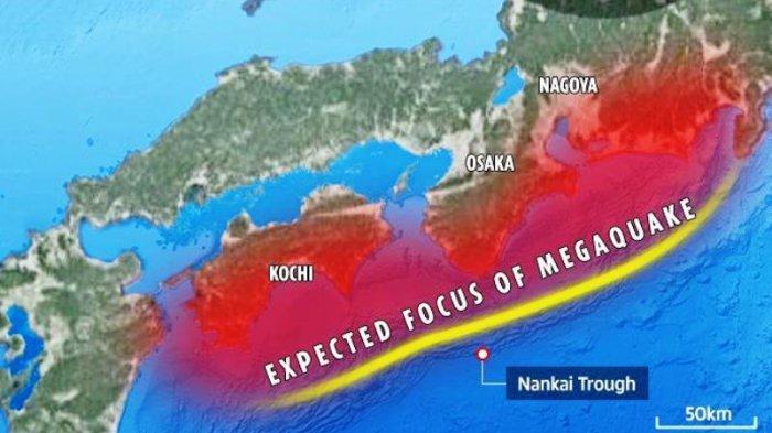  Jepang Rilis Prakiraan Jumlah Korban  Sebanyak 298 Ribu Jiwa Jika Terjadi Gempa Besar di Palung Nankai