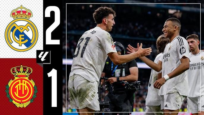  Real Madrid vs Mallorca 2-1, Mbappe Cetak Gol