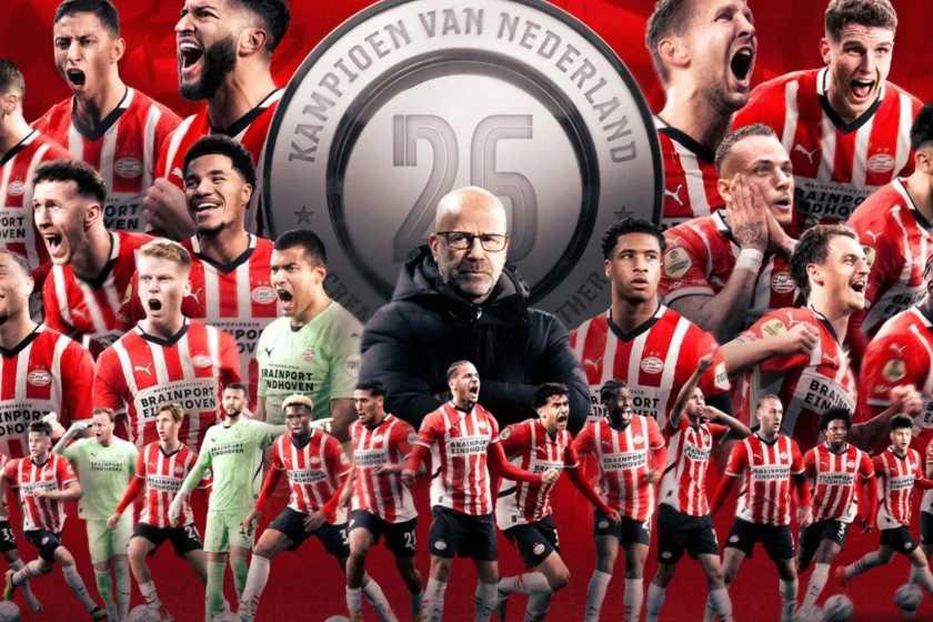  PSV Juara Liga Belanda! Menang 3-1 atas Sparta Rotterdam