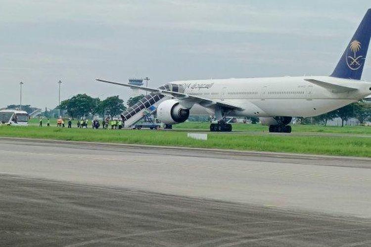  Ada Ancaman Bom, Pesawat Saudi Airlines Mendarat Darurat di Bandara Kualanamu