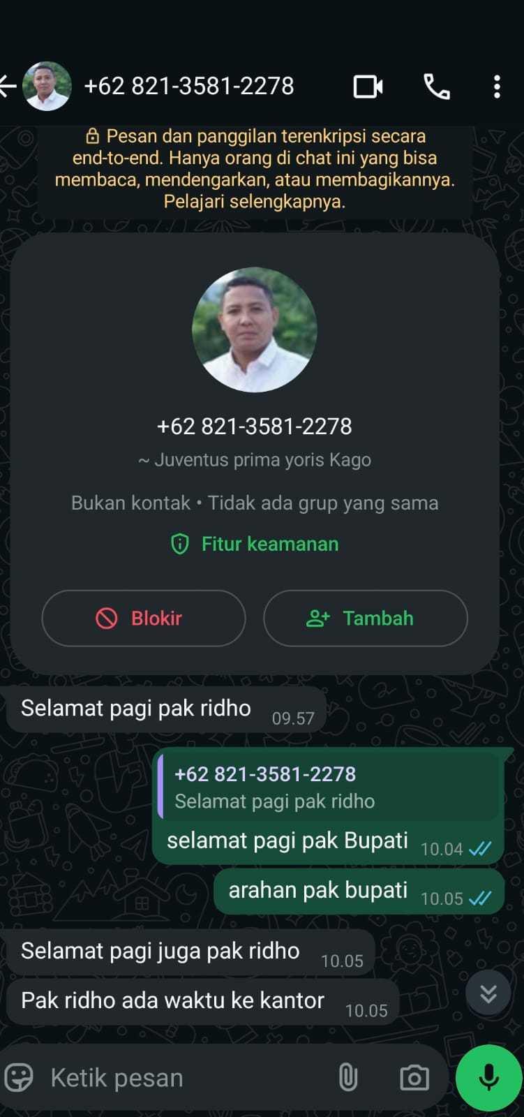  Waspada Penipuan! Oknum Mengatasnamakan Bupati Sikka dengan Nomor Palsu