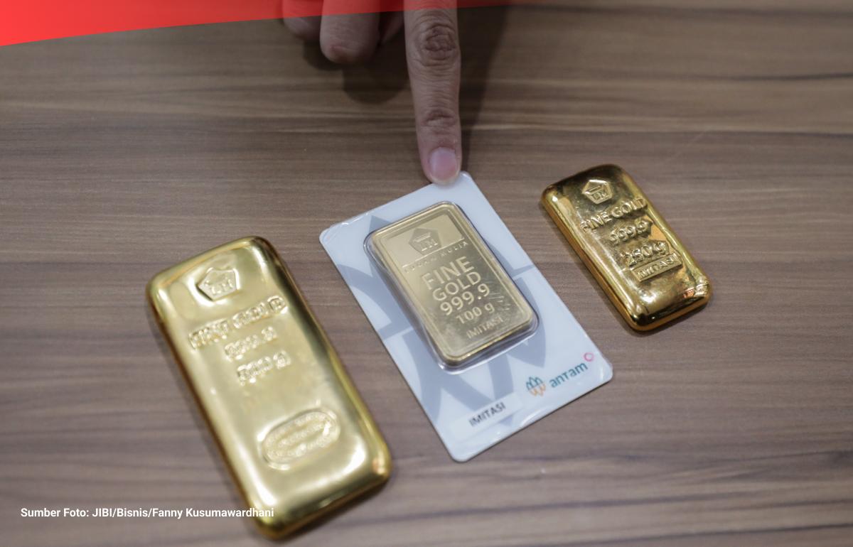  Harga Emas Antam Naik Tajam, Sabtu Ini Sentuh Rp3 Juta Lebih per Gram