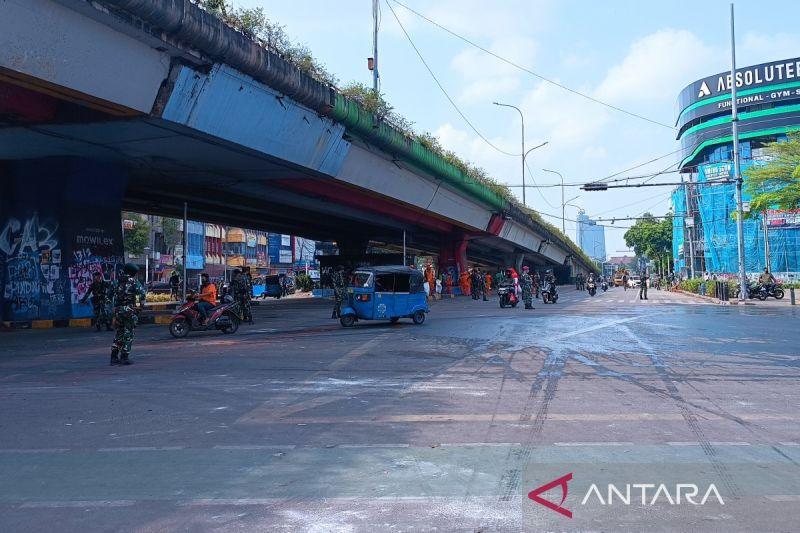  Jalan Depan Mako Brimob Dibuka, Arus Kendaraan Monas–Senen Lancar