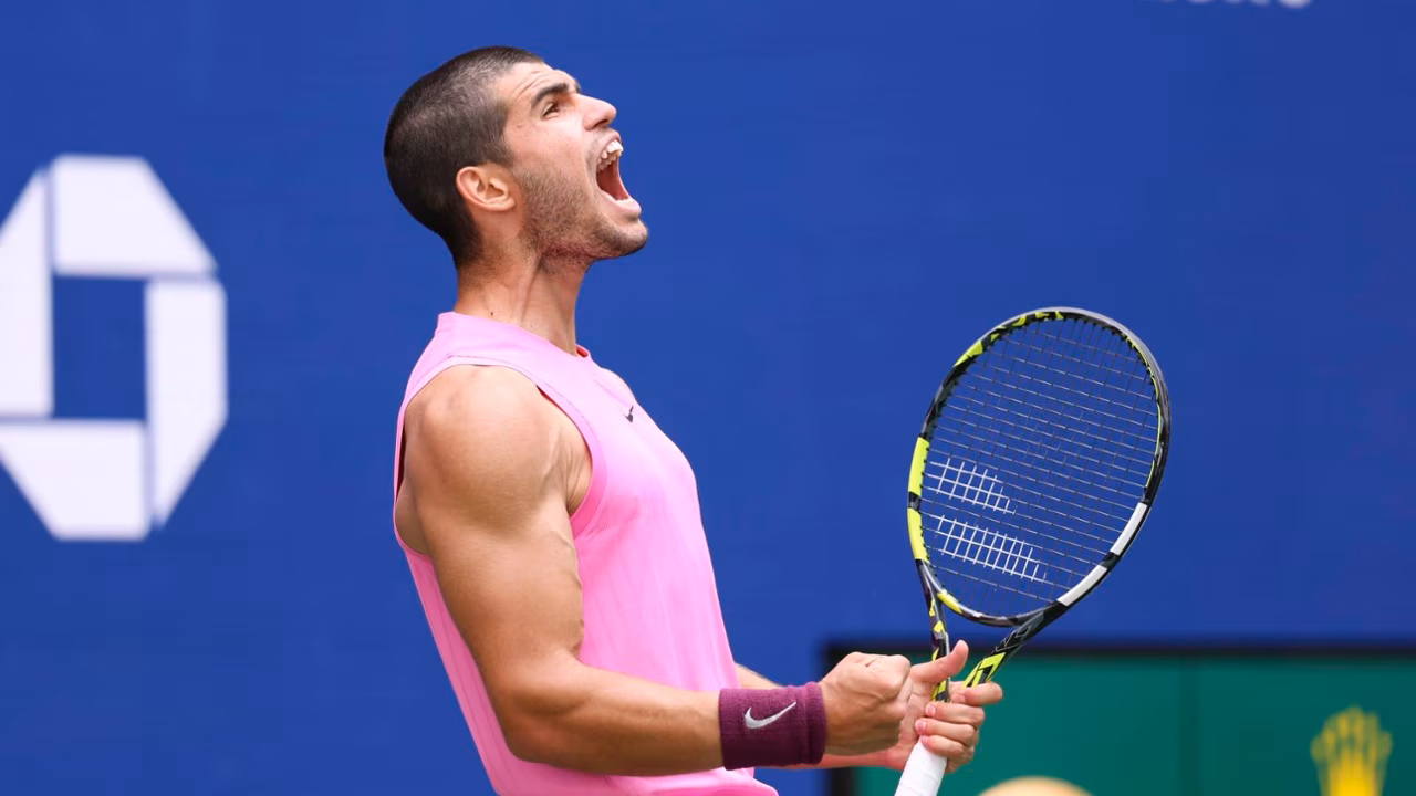  Carlos Alcaraz Melaju ke Semifinal US Open Setelah Tumbangkan Jiri Lehecka