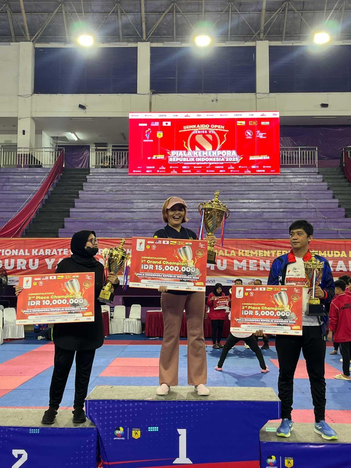 Forki Depok Hattrick Juara Umum! Kuasai Piala Kemenpora 2025 di Jakarta