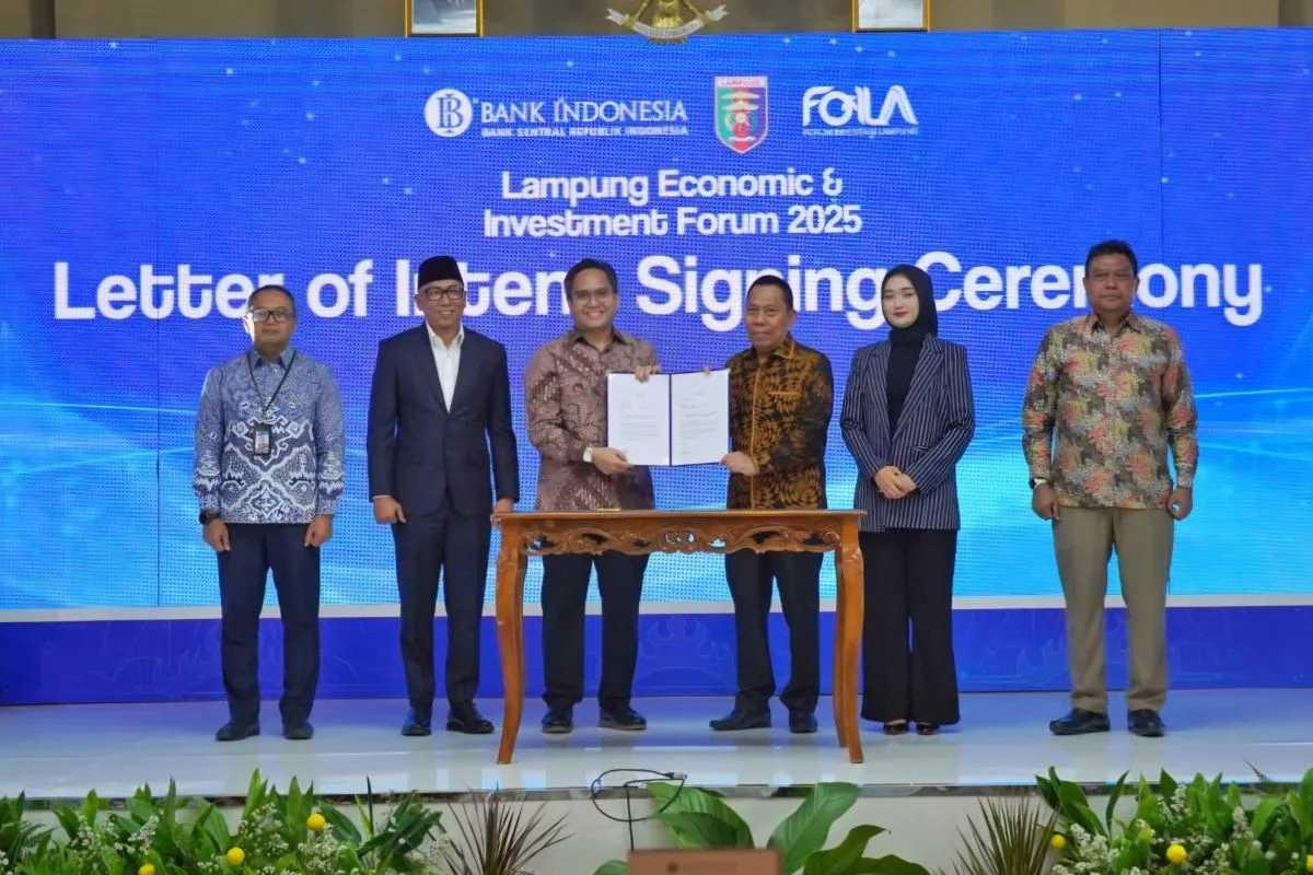  15 Investor Teken Komitmen Investasi Rp22 Triliun di Lampung