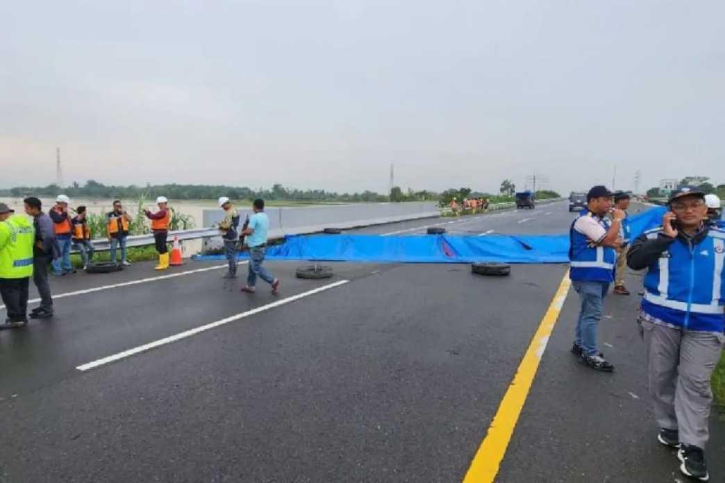  Tol MKTT Amblas Km 41, Jasamarga Terapkan Rekayasa Lalu Lintas Arah Medan