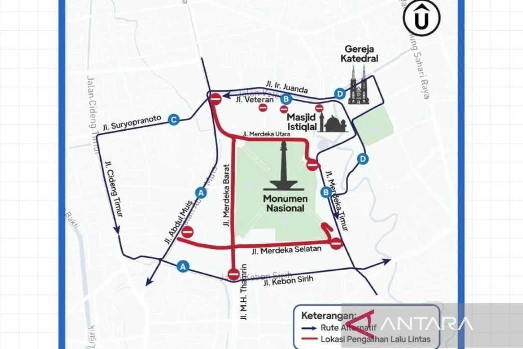  Aksi Reuni Akbar 212: Sejumlah Ruas Monas Ditutup, Ini Rute Alternatifnya