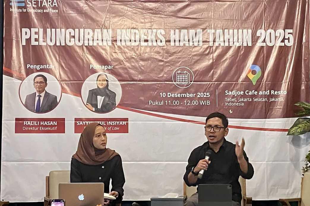  Indeks HAM Indonesia 2025 di Angka 3 dari 7, SETARA Institute Beri Peringatan Serius