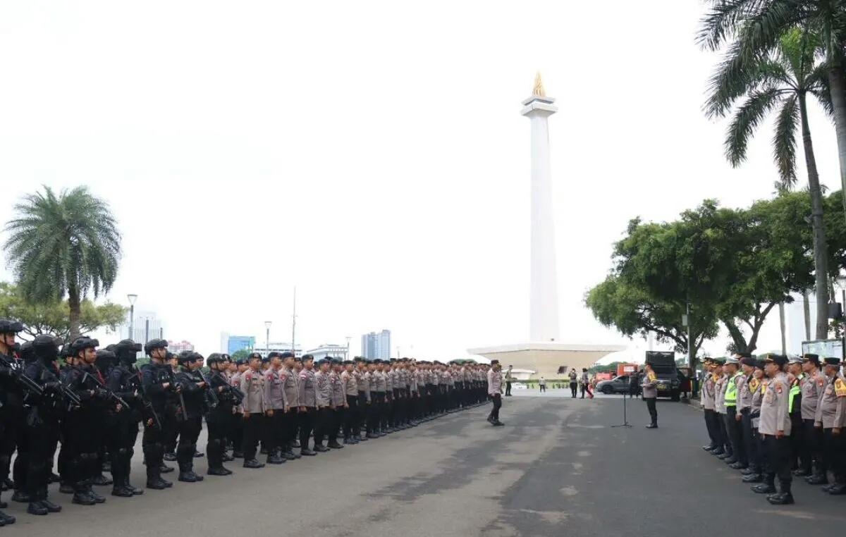  Unjuk Rasa Solidaritas Nelayan di Monas, Polisi Kerahkan 2.154 Personel Gabungan