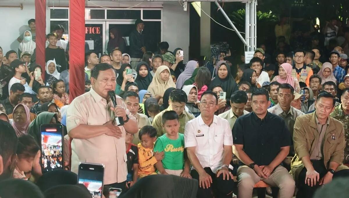  Di Hadapan Pengungsi, Prabowo: Presiden Tak akan Tinggalkan Rakyatnya