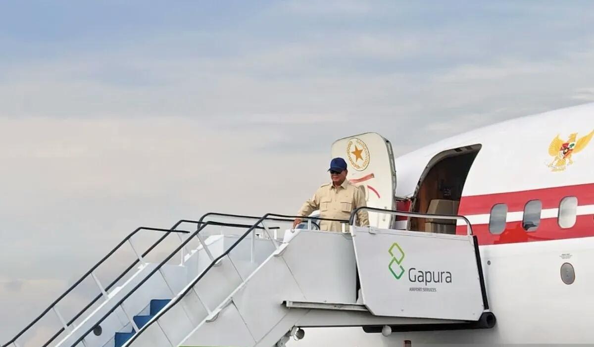  Rampungkan Kunjungan Kerja Akhir Tahun, Presiden Prabowo Kembali ke Jakarta