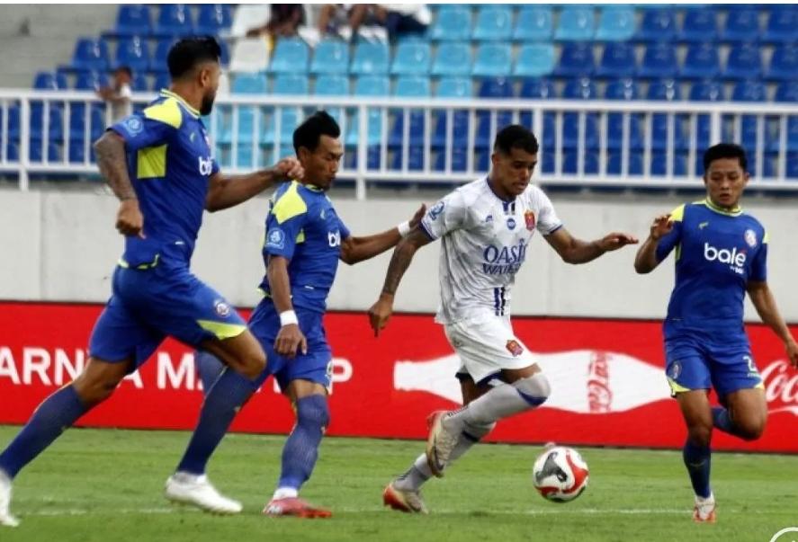  Gol Debut Hansamu Antar Arema FC Tundukkan Persijap Jepara di Kanjuruhan